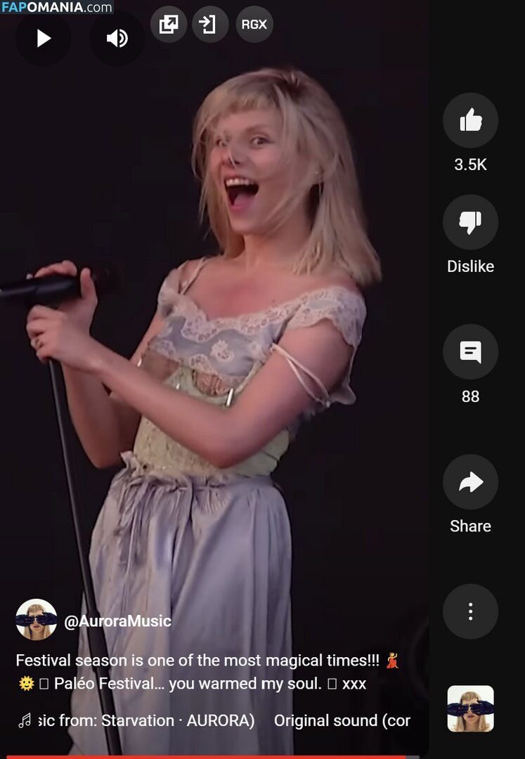 Aurora Aksnes / auroramusic / singer Nud OnlyFans  Fotografie scursă #200