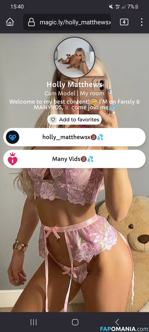 Holly Matthews / HollyMatthewsx / holly_matthewsx / hollymatthews Nud OnlyFans  Fotografie scursă #4