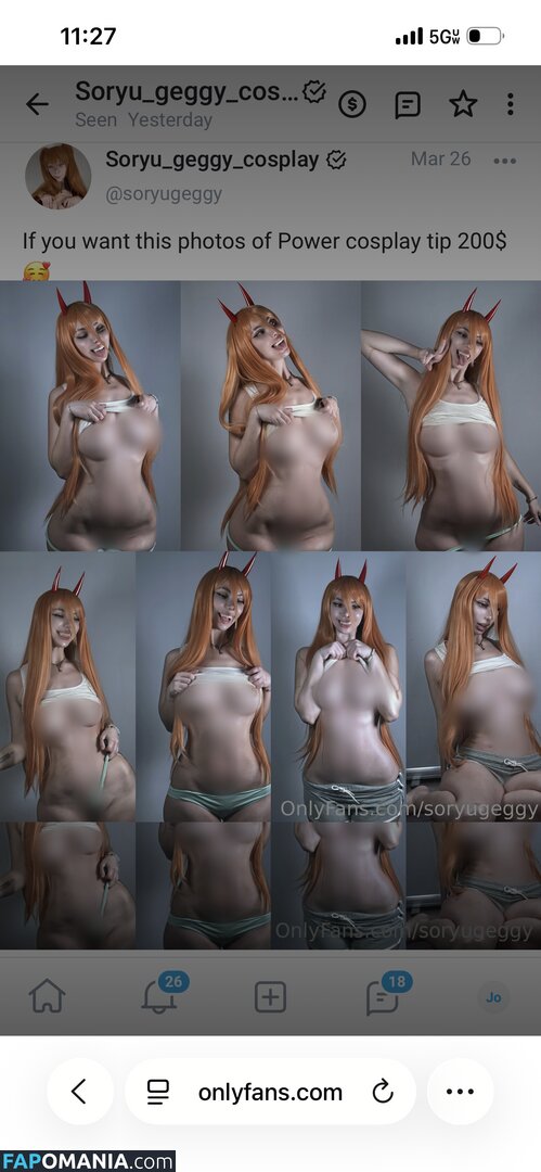 Eugenia Haruno / Soryu Geggy Cosplay / Soryugeggycosplay / soryu_geggy_cosplay / soryugeggy Nud OnlyFans  Fotografie scursă #261