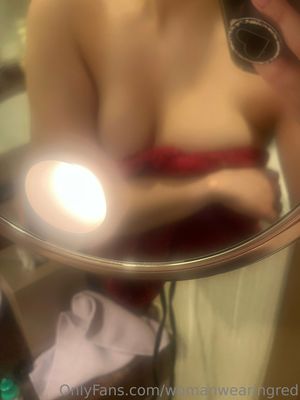 womanwearingred